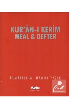 Kur'an-ı Kerim Meal ve Defter / Elmalılı Hamdi Yazır Kur'an-ı Kerim Meal ve Defter / Elmalılı Hamdi Yazır
