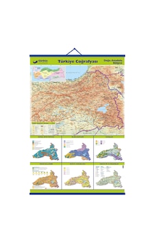 Türkiye Coğrafyası-Doğu Anadolu Bölgesi Haritası 70X100