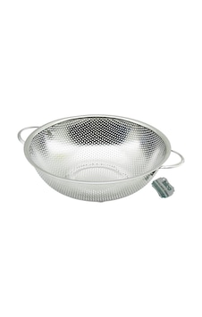 25cm Metal Kulplu Çelik Sepet Süzgeç İnce Tel Ayaklı