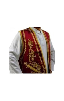 Beyzade Kostüm Erkek Bordo Yöresel Yelek Bordo