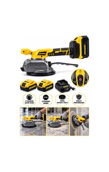 Dragro Drg-21v Metal S Şanzıman Lithium Çift Akülü Fayans Cam Karo Döşeme Vantuz Makinesi Çantalı