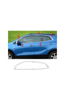 Opel Mokka 2012 İçin 2020 Cam Çıtası Krom