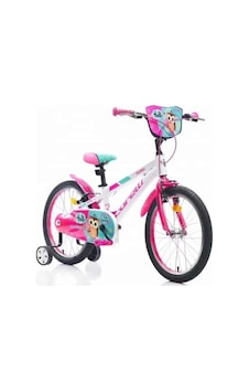 Corelli Swera 20 Jant Beyaz Pembe Yeşil Kız Çocuk Bisikleti 25cm Kadro 5-7 Yaş Beyaz - Pembe