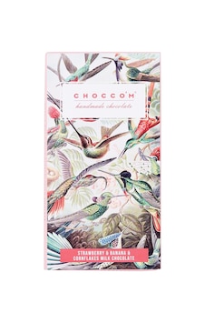 4 Adet Choccom Çilek Muz Cornflakes Sütlü Çikolata 75g 4 Adet Choccom Çilek Muz Cornflakes Sütlü Çikolata 75g