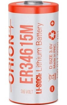 Orion Er34615 M 13000mah 3.6v Lityum Pil Orion Er34615 M 13000mah 3.6v Lityum Pil