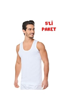 Erkek Penye Atlet 5'li Paket 001 Erkek Penye Atlet 5'li Paket 001