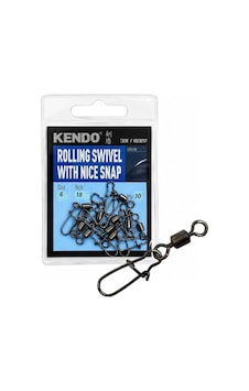 Kendo Rolling Swivel Snap Klipsli Fırdöndü No:6 10'lu Paket Standart Kendo Rolling Swivel Snap Klipsli Fırdöndü No:6 10'lu Paket Standart