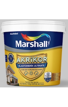 Marshall Akrikor Elastomerik Ultimate Dış Cephe Boyası Gelin Teli 2,5l 2.5 L Marshall Akrikor Elastomerik Ultimate Dış Cephe Boyası Gelin Teli 2,5l 2.5 L