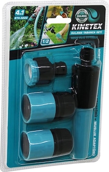 4ın1 - 1/2 Sulama Tabanca Bağlantı Aparatı Seti Hortum Lens - Hortum - Musluk Adaptör 5545 4ın1 - 1/2 Sulama Tabanca Bağlantı Aparatı Seti Hortum Lens - Hortum - Musluk Adaptör 5545