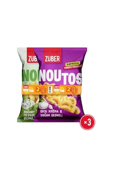 Noutos Ekşi Krema Ve Soğan 55g X 3 Adet + Yoğurt Ve Mevsim Yeşillikleri 55g X 3 Adet Nohut Cipsi Noutos Ekşi Krema Ve Soğan 55g X 3 Adet + Yoğurt Ve Mevsim Yeşillikleri 55g X 3 Adet Nohut Cipsi