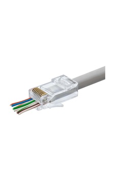 Büro Ev Ofis Network Bağlantısı İçin 100adet Şeffaf Ez Rj45 Cat5 Konnektör Seti Büro Ev Ofis Network Bağlantısı İçin 100adet Şeffaf Ez Rj45 Cat5 Konnektör Seti