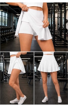Sea Queen Kadın Büyük Beden Spor Günlük Tenis Şortlu Etek Yüksek Bel Toparlayıcı Deniz & Havuz Şortu Bikini Altı Beyaz - 885236193 Beyaz Sea Queen Kadın Büyük Beden Spor Günlük Tenis Şortlu Etek Yüksek Bel Toparlayıcı Deniz & Havuz Şortu Bikini Altı Beyaz - 885236193 Beyaz