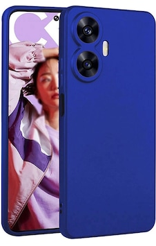 Realme C55 Kılıf Zore Premier Silikon Kapak Saks Mavi Realme C55 Kılıf Zore Premier Silikon Kapak Saks Mavi