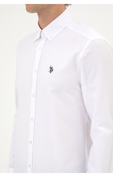 U.s. Polo Assn. Erkek Beyaz Gömlek Basic 50324708-vr013