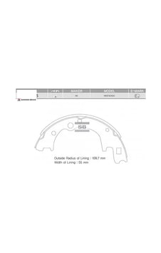 Arka Kampana Pabuç Balata Kıa K2500 2.5l D4bh Tcı 00- Sangsın Ok71f3328z Arka Kampana Pabuç Balata Kıa K2500 2.5l D4bh Tcı 00- Sangsın Ok71f3328z