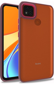 Xiaomi Redmi 9c Kılıf Zore Flora Kapak Kırmızı