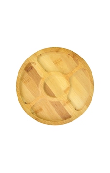 5 Bölmeli Bambu Çiçek Sunum Tepsisi 20 Cm 5 Bölmeli Bambu Çiçek Sunum Tepsisi 20 Cm