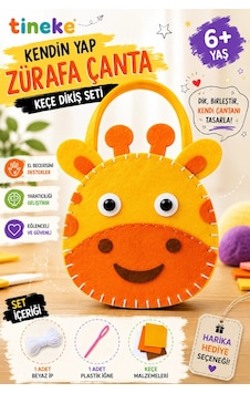 Tineke Kendin Yap Zürafa Çanta Keçe Dikiş Seti Eğitici Oyuncak Çocuk Hobi Ve El Sanatları Eğitim Kit Tineke Kendin Yap Zürafa Çanta Keçe Dikiş Seti Eğitici Oyuncak Çocuk Hobi Ve El Sanatları Eğitim Kit