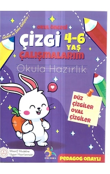 Okul Öncesi Çizgi Çalışmaları Ve Düz Çizgiler- Oval Çzigiler Eğitim Kitabı, 4-6 Yaş Çocuklar İçin Gelişim Aktiviteleri Okul Öncesi Çizgi Çalışmaları Ve Düz Çizgiler- Oval Çzigiler Eğitim Kitabı, 4-6 Yaş Çocuklar İçin Gelişim Aktiviteleri