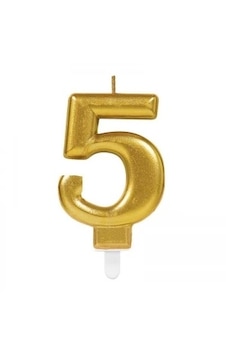 5 Rakam Mum Gold Renk Gold 5 Rakam Mum Gold Renk Gold