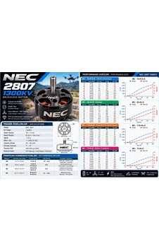 Nec 2807 1300kv Drone Motoru