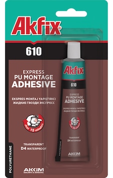 Akfıx 610 Pu Expres Montaj Yapıştırıcı 50ml Sıvı Çivi Şeffaf Şeffaf Akfıx 610 Pu Expres Montaj Yapıştırıcı 50ml Sıvı Çivi Şeffaf Şeffaf
