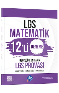 LGS Matematik 12'li Deneme Gerçeğine En Yakın LGS Provası KR Akademi Yayınları LGS Matematik 12'li Deneme Gerçeğine En Yakın LGS Provası KR Akademi Yayınları