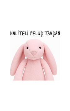 35 Cm Uyku Arkadaşı Tavşan Toscana Kumaş - Açık Pembe 35 Cm Uyku Arkadaşı Tavşan Toscana Kumaş - Açık Pembe
