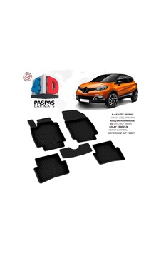 Renault Captur 4d Araca Özel Havuzlu Kauçuk Paspas 2013-2020
