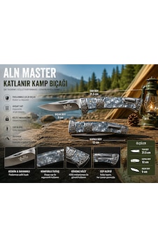 Kamp Bıcağı Çakı Şık Tasarım 002 Açık Gri Kamp Bıcağı Çakı Şık Tasarım 002 Açık Gri