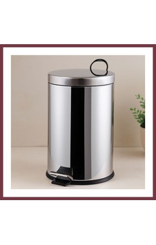 Storeşahin Pedallı 16 L Krom Metal Çöp Kovası Shn0720 Storeşahin Pedallı 16 L Krom Metal Çöp Kovası Shn0720
