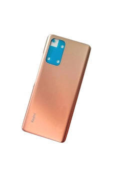 Redmi Note 10 Pro Uyumlu Arka Cam Pil Kapağı Batarya Kapağı Gold Bakır