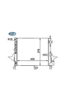 Radyatör M Twıngo Ksız+mek Magnetı Marellı 359000300650 Radyatör M Twıngo Ksız+mek Magnetı Marellı 359000300650