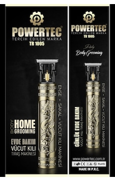 Powertec TR-1005 Lazer-epilasyon Öncesi Tüm Vücut Tıraş Makinesi Sakal-ense-vücut Kahverengi Powertec TR-1005 Lazer-epilasyon Öncesi Tüm Vücut Tıraş Makinesi Sakal-ense-vücut Kahverengi