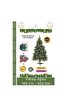 Premium Kutu Süsleme Seti Yılbaşı Çam Ağacı Renkli Işığı Yeni Yıl Süsleri Noel Paketi 180 Cm 500 Dal Premium Kutu Süsleme Seti Yılbaşı Çam Ağacı Renkli Işığı Yeni Yıl Süsleri Noel Paketi 180 Cm 500 Dal
