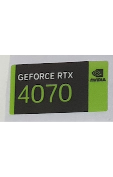 Nvidia Geforce Rtx 4070 Sticker Yatay Etiket D160 Nvidia Geforce Rtx 4070 Sticker Yatay Etiket D160