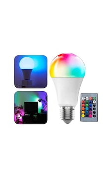 Akıllı - 886 - Rgb Led Ampul Led Uzaktan Kumandalı Renk - Csmo-tex - Değiştiren Ampul Mavi Akıllı - 886 - Rgb Led Ampul Led Uzaktan Kumandalı Renk - Csmo-tex - Değiştiren Ampul Mavi