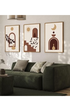 Kanvas Tablo Güneşin Izinde Soyut Çerçeve Görünümlü 3'lü Mdf Tablo 40 X 60 Kanvas Tablo Güneşin Izinde Soyut Çerçeve Görünümlü 3'lü Mdf Tablo 40 X 60
