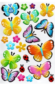 Sticker Kabartmalı A4 Boyutunda Stiker Defter, Planlayıcı Etiket, Lim053 - Kelebek Sticker Kabartmalı A4 Boyutunda Stiker Defter, Planlayıcı Etiket, Lim053 - Kelebek