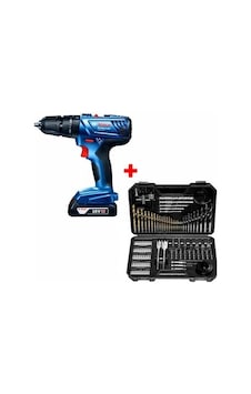 Bosch GSB 180-LI 18V 2AH Darbeli Tek Akülü Vidalama Şarjlı Matkap + 103 Parça Karışık Aksesuar Seti Bosch GSB 180-LI 18V 2AH Darbeli Tek Akülü Vidalama Şarjlı Matkap + 103 Parça Karışık Aksesuar Seti