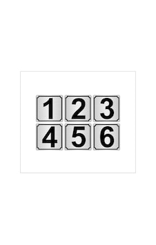 Metal Kapı,Masa,Dolap Numarası 7Cmx7Cm 6 Adet (1…6) Metal Kapı,Masa,Dolap Numarası 7Cmx7Cm 6 Adet (1…6)