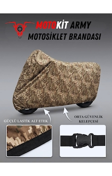 Army Kamuflaj Desenli Suya Ve Güneş Işınlarına Dayanıklı Motosiklet Brandası Army Kamuflaj Desenli Suya Ve Güneş Işınlarına Dayanıklı Motosiklet Brandası