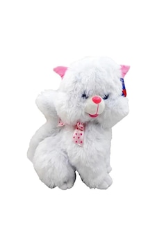 Peluş 50 Cm Sesli Oturan Tombul Kedi Oyun Ve Uyku Arkadaşım Beyaz Peluş 50 Cm Sesli Oturan Tombul Kedi Oyun Ve Uyku Arkadaşım Beyaz