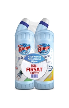 Bingo Oksijen Derinlemesine Hijyen Çamaşır Suyu 750 ML + Ferahlatan Hijyen Çamaşır Suyu 750 ML Bingo Oksijen Derinlemesine Hijyen Çamaşır Suyu 750 ML + Ferahlatan Hijyen Çamaşır Suyu 750 ML