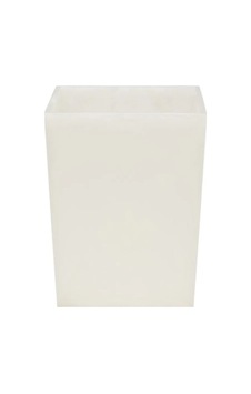 Lal Çöp Kovası, Açık, Kare, 20 X H26.5 Cm - Beyaz Beyaz