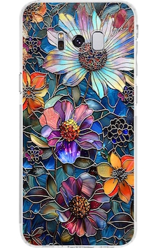 Printify Samsung Galaxy S8 Plus İle Uyumlu Vitray Mücevher Flora Tasarımlı Şeffaf Silikon Kılıf Şeffaf Printify Samsung Galaxy S8 Plus İle Uyumlu Vitray Mücevher Flora Tasarımlı Şeffaf Silikon Kılıf Şeffaf