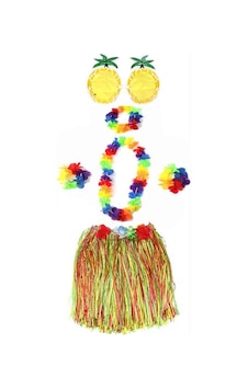 Luau Aloha Hawaii Etek Ananas Şekilli Gözlük Hawaii Kolye Re Tdrtr