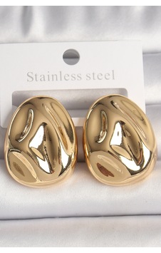Pirinç Gold Renk İşlemeli Damla Model Kadın Küpe Çok Renkli Pirinç Gold Renk İşlemeli Damla Model Kadın Küpe Çok Renkli