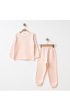 Bebolly Pijama Takımı Baskılı Pudra Somon Bebolly Pijama Takımı Baskılı Pudra Somon
