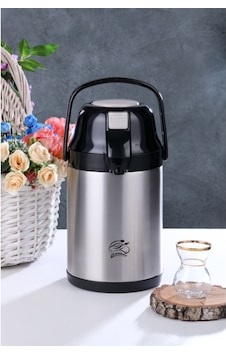 Cooker Çift Katlı Paslanmaz Çelik 2.5 Litre Termos Siyah CKR2007 Cooker Çift Katlı Paslanmaz Çelik 2.5 Litre Termos Siyah CKR2007